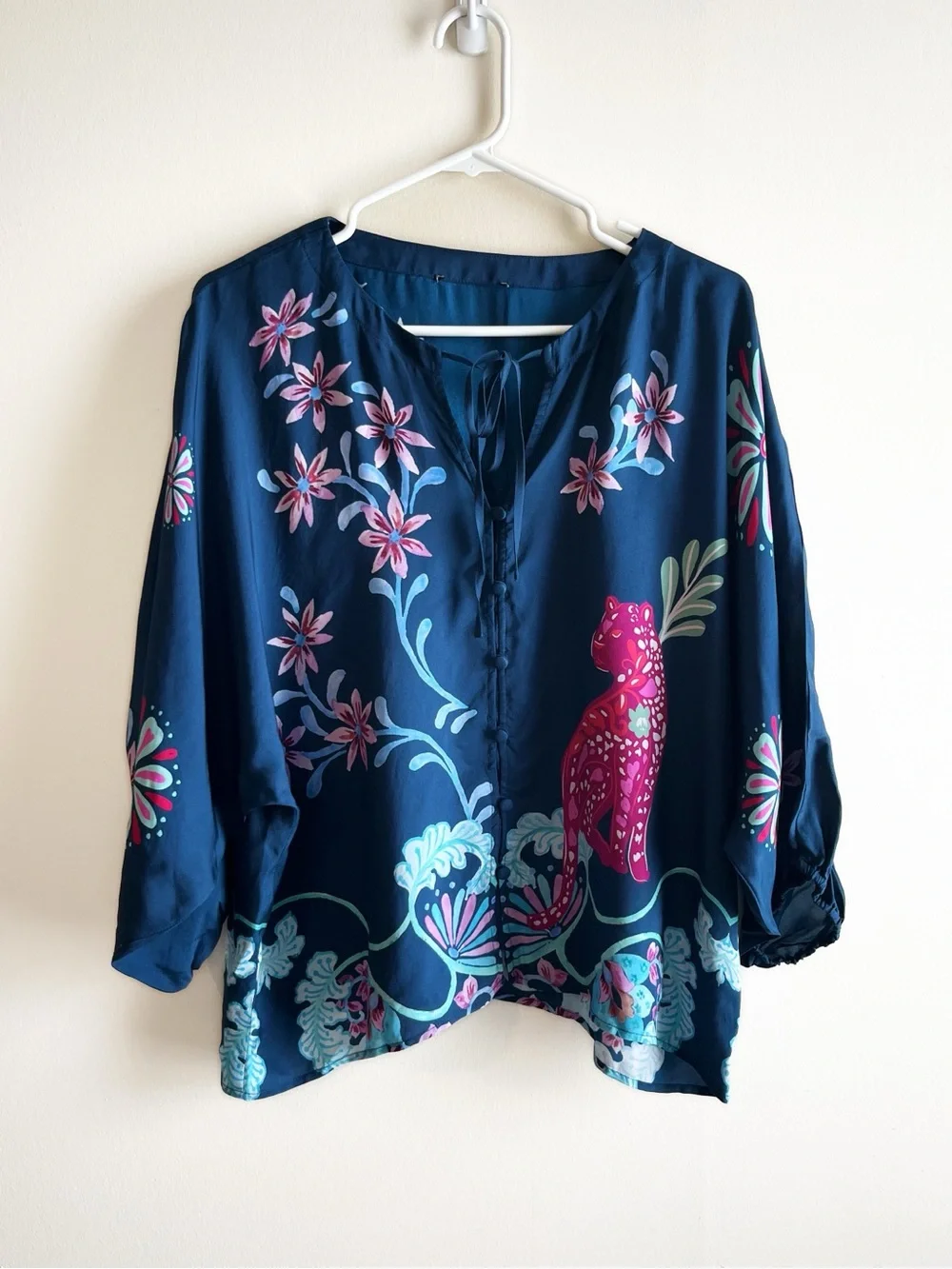Johnny Was Harlan Blouse in Leilana Print Sz Medium